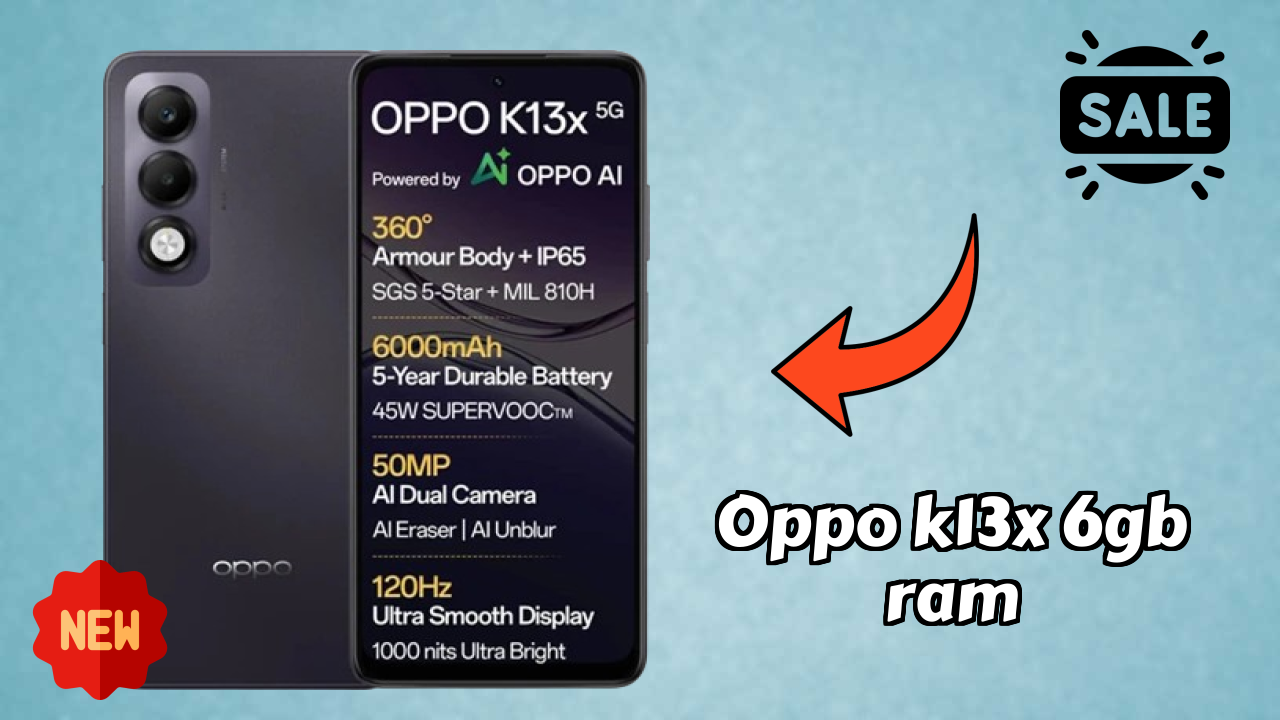 OPPO K13x 6GB RAM Display Quality: LCD Explained
