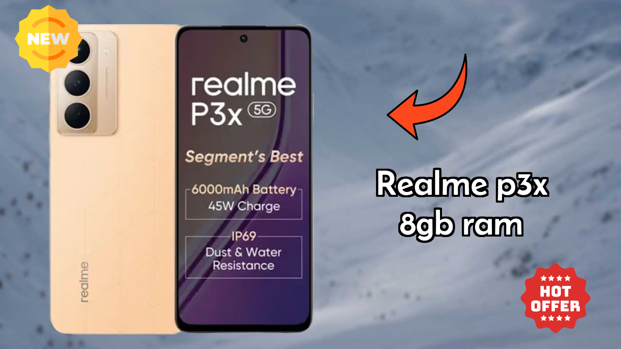 Realme P3x 8GB RAM Camera Quality: 8 MP Front Camera Selfie