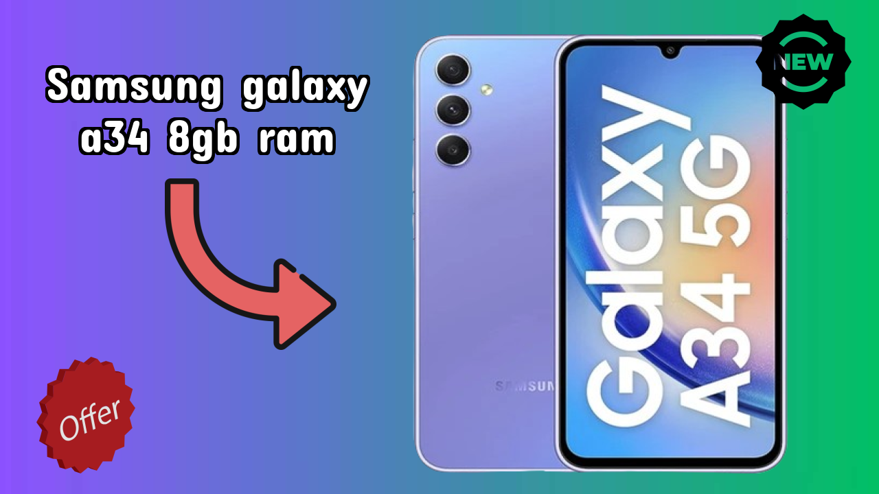 Samsung Galaxy A34 8GB RAM Battery Life: 5000 MAh Charging Speed Test